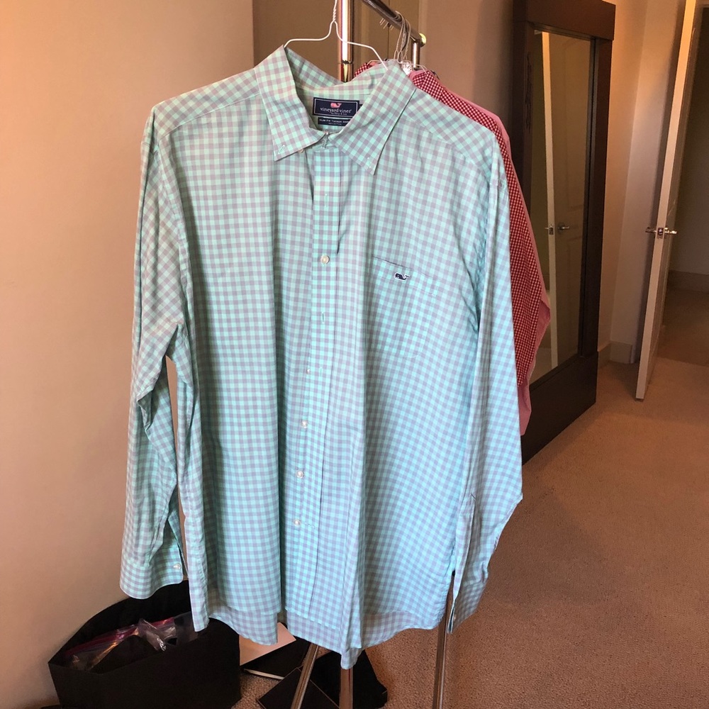 Vineyard Vines Button Down Check Dress Shirt